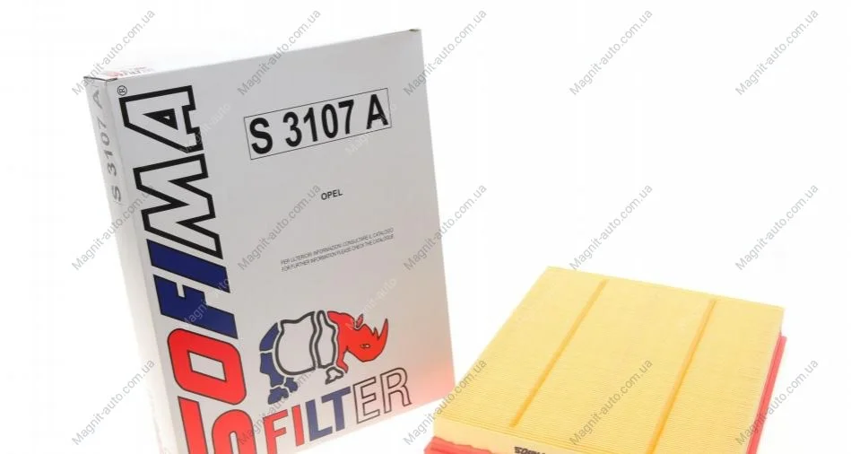 Фільтр повітряний OPEL "1,6-2,0 "98-10 SOFIMA S3107A (фото 1)