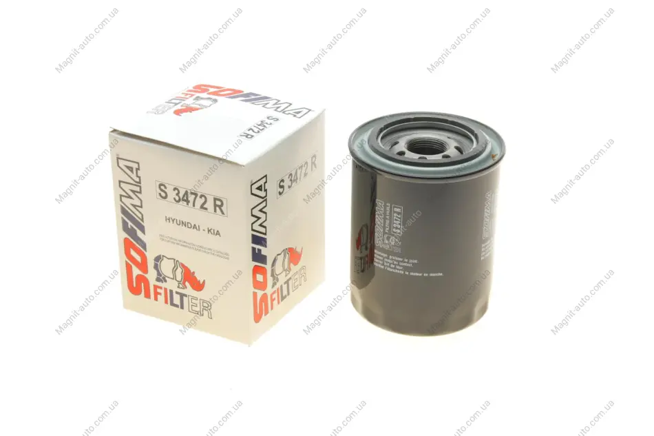 Фильтр масляный HYUNDAI/KIA "2,5 "03>> SOFIMA S3472R (фото 1)