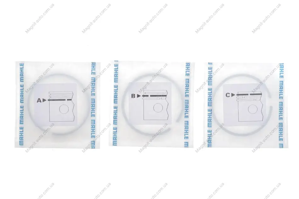 Комплект поршневых колец Mahle FIAT MAHLE / KNECHT 00865N1 (фото 1)