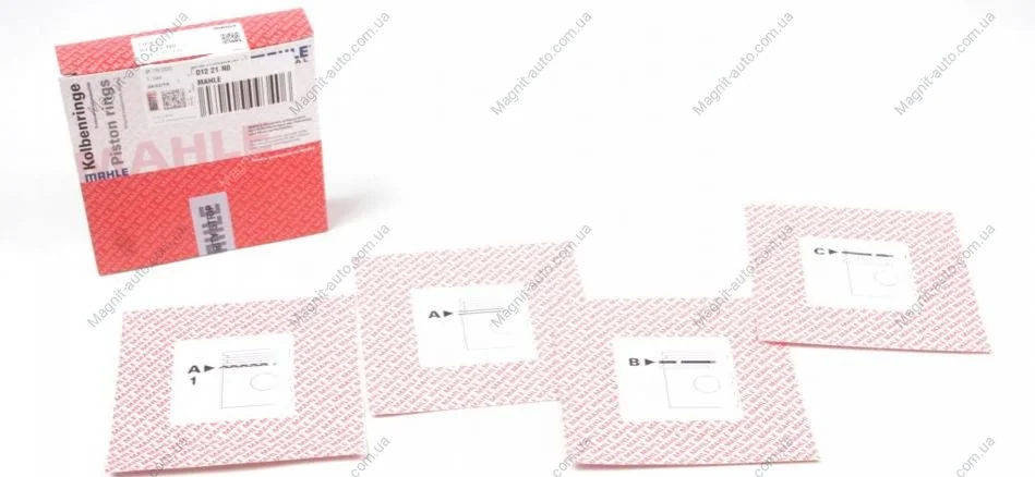 Комплект поршневых колец Mahle OPEL MAHLE / KNECHT 01221N0 (фото 1)