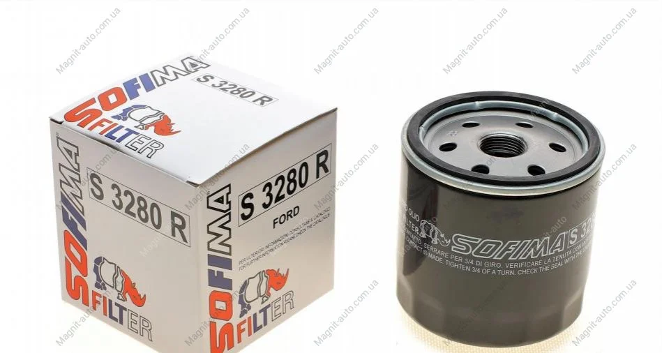 Фильтр масляный FORD "1,8-2,5 "94-00 SOFIMA S3280R (фото 1)
