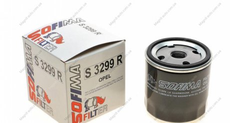 Фільтр масляний OPEL "1,6-2,0 "04-10 SOFIMA S3299R (фото 1)