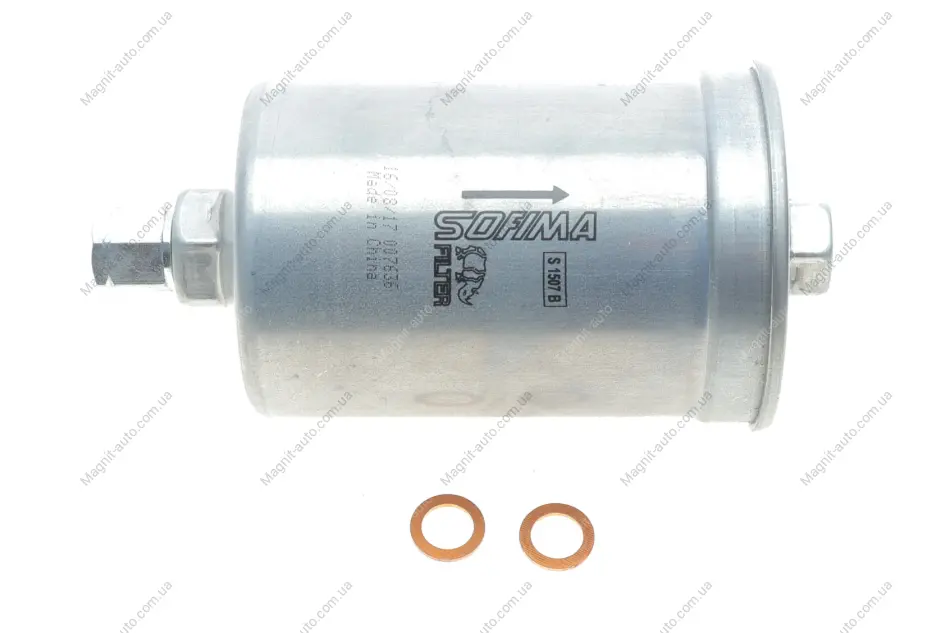 Фильтр топливный AUDI "2,0-2,2 "84-91 SOFIMA S1507B (фото 1)