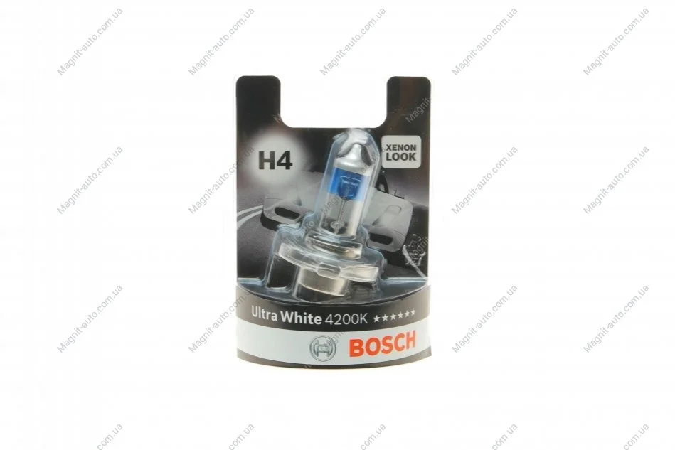 Ламп__ H4 Ultra White 4200K блистер - кратн. 20 шт BOSCH 1987301089 (фото 1)