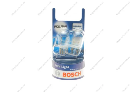 Лампа W21/5W 12V блистер 2 шт. - кратн. 20 шт BOSCH 1987301079
