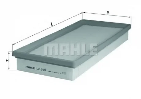 A_Фільтр повітряний Mahle Ford MAHLE / KNECHT LX799