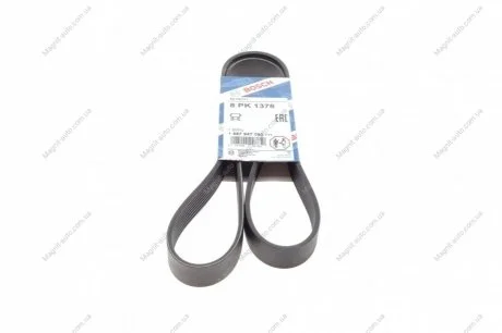 Ремінь П-клиновий 8PK1376 BOSCH 1987947090
