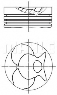 A_Поршень Mahle MB MAHLE / KNECHT 0024900