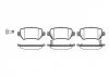 Колодка торм. OPEL ASTRA G задн. (без упаковки)(пр-во) REMSA 0957.02