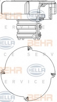 Крышка, резервуар охлаждающей жидкости HELLA 8MY 376 743-451 (фото 1)