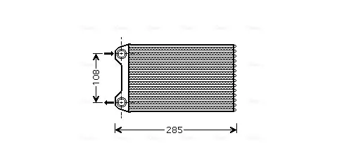 Радіатор обігрівача салону Audi A4 04>08 AVA AVA COOLING AIA6223 (фото 1)