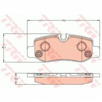 Гальмівні колодки, дискові TRW GDB2102