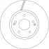 Диск гальмівний (1 шт.).) SSANGYONG Actyon "F D=298mm "11>> TRW DF6804 (фото 1)