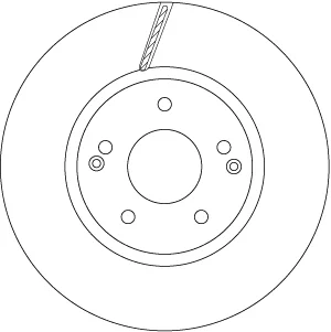 Диск гальмівний (1 шт.).) SSANGYONG Actyon "F D=298mm "11>> TRW DF6804