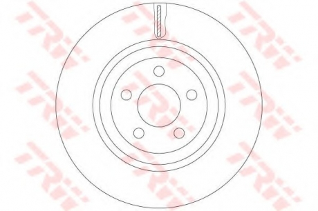 Тормозной диск TRW DF6244S (фото 1)