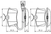 Гальмівні колодки дискові SEAT/VW Ibiza/Polo \'\'R \'\'1.2-1.9TDI \'\'>>07 PR2 BOSCH 0986495239 (фото 6)