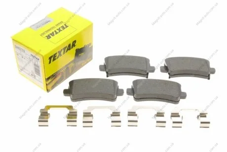 Комплект тормозных колодок задн., BUICK LA CROSSE CADILLAC XTS CHEVROLET MALIBU OPEL INSIGNIA A, INSIGNIA A COUNTRY SAAB 9-5 1.4-3.6 07.08- TEXTAR 2442102