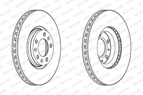 Диск гальмівний FERODO DDF2156C