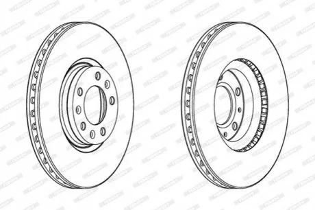 Диск тормозной FERODO DDF2156C
