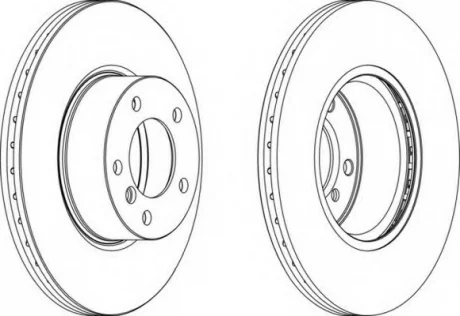 Диск тормозной, передний, BMW 1 (F20), 3 (E90, F30), 4 (F36) 1.6-3.0 04- FERODO DDF1717