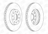 Диск тормозной NISSAN, OPEL, RENAULT, передн., вент. CHAMPION 562241CH-1 (фото 3)