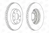 КОМПЛ.2 ШТ/ Тормозной диск пер.. Opel Astra G 95- (256*24) CHAMPION 562069CH (фото 2)