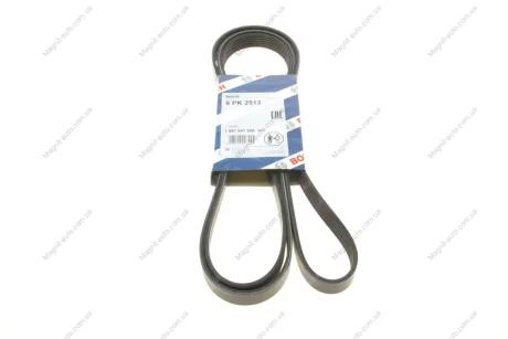 Ремінь П-клиновий 6PK2513 BOSCH 1987947566