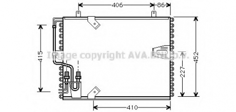 Радiатор кондицiонера AVA COOLING BW 5183