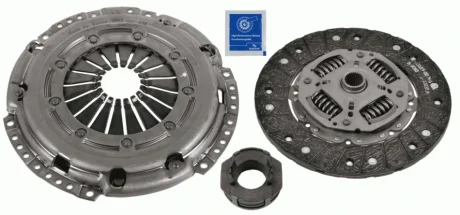 Комплект зчеплення (228мм) AUDI A1 SEAT IBIZA IV, IBIZA IV SC, IBIZA IV ST, TOLEDO IV SKODA FABIA II, RAPID, ROOMSTER, ROOMSTER PRAKTIK VW POLO V 1.6D 05.09-12.19 SACHS 3000 950 956