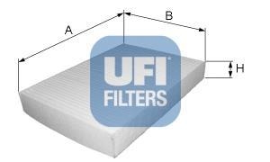 Фильтр, воздух во внутренном пространстве UFI 53.088.00