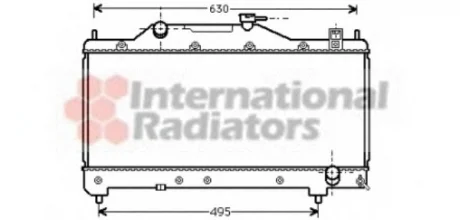 Радіатор охолодження AVENSIS 16/18/20 MT 00-(вироб-во) Van Wezel 53002283