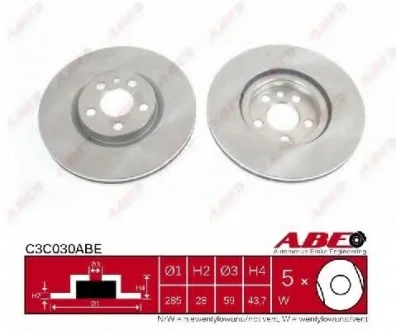 Тормозной диск ABE C3C030ABE