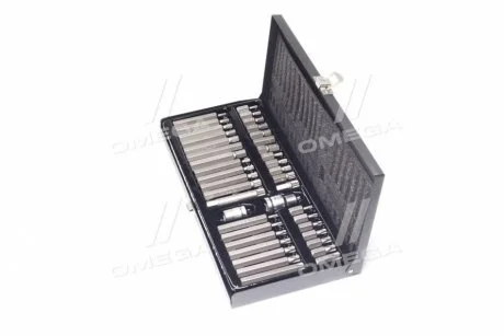 Набір насадок викруткових : адаптери 1/2",3/8", HEX SPLINE TORX CrV [мет. Кейс] 40 шт. [10] YATO YT-0400