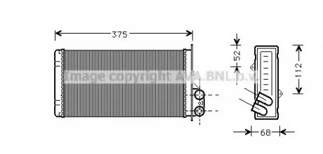 Радiатор опалення AVA COOLING RT 6226