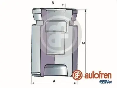 Поршень, корпус скобы тормоза SEINSA D025370 AUTOFREN D0 25370 (фото 1)