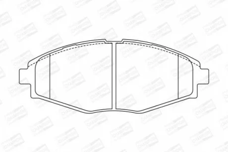 Колодка торм. DAEWOO LANOS 1.5, MATIZ передн. CHAMPION 572402CH
