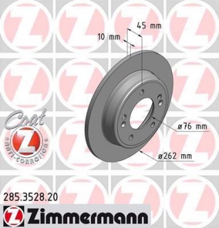 Тормозной диск ZIMMERMANN 285.3528.20 (фото 1)