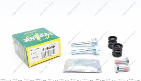 Ремкомплект направляючих супорту AUDI/FORD/MERCEDES/ВАЗ 100/200/Sierra/W202/2109 -F/R FRENKIT 808006