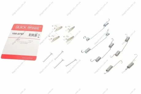 Монтажный к-кт тормозных колодок пер QUICK BRAKE 105-0797