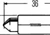 Автолампа Behr Standard C5W SV8,5 5 W прозрачная HELLA 8GM002092241 (фото 2)