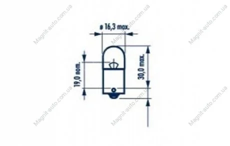 Автолампа R5W BA15s 5 W прозрачная NARVA 17171