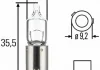 Автолампа H6W BAX9S 12V 6W HELLA 8GH007643121