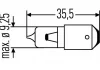 Автолампа H6W BAX9S 12V 6W HELLA 8GH007643121 (фото 2)