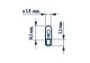 Автолампа Narva Standard W1,2W W2x4,6d 1,2 W прозрачная NARVA 17032 (фото 1)