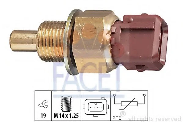 Датчик температури охолоджуючої рідини FACET 73321 (фото 1)