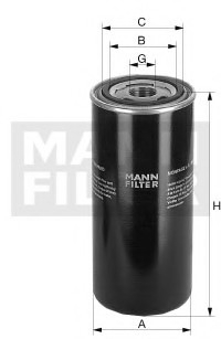 Гидрофильтр, автоматическая коробка передач, Фильтр, Гидравлическая система привода рабочего оборудования -FILTER MANN WD9502
