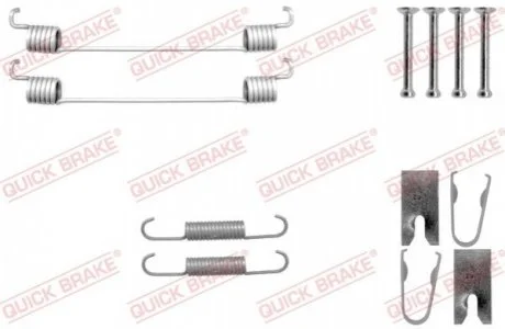 ZESTAW INST SZCZ╩K QB105-0042 NISSAN MICRA 03-10,NOTE 06-,RENAULT CLIO III 05-,MODUS 05- QUICK BRAKE 1050042