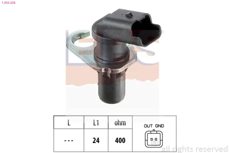 Датчик положення коленвала Citroen C8,JumpyPeugeot 806,Expert 2.0-2.2HDI 08.99- Fiat Scudo 2.0-2.2JTD 10.99- EPS 1953258