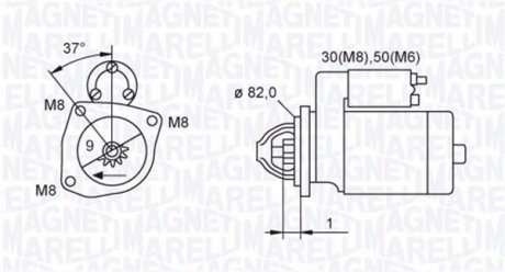 ROZRUSZNIK CITROEN JUMPER, FIAT DUCATO, PEUGEOT BOXER 2.3D/2.8D 04.02- SZT MAGNETI MARELLI 063721389010 (фото 1)