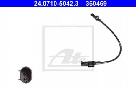 Czujnik ABS tył L/P MERCEDES GL (X166), GLE (C292), GLE (W166), GLS (X166), M (W166) 2.1D-5.5 06.11- ATE 24071050423